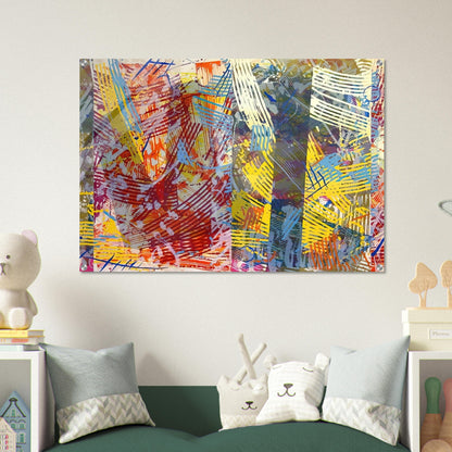 Pretty Boxes - Sam Gilliam Acrylic Print - 70x100 cm / 28x40″ inches | Sam Gilliam Wall Art | Sam Gilliam Prints