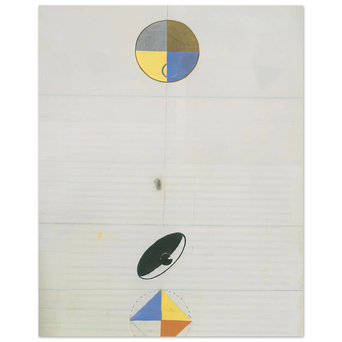 Hilma af Klint - SERIES NO VII NO 3F 1920 Wall art - 28x43  cm / XL (11x17 inches) - Fine Art Poster - -