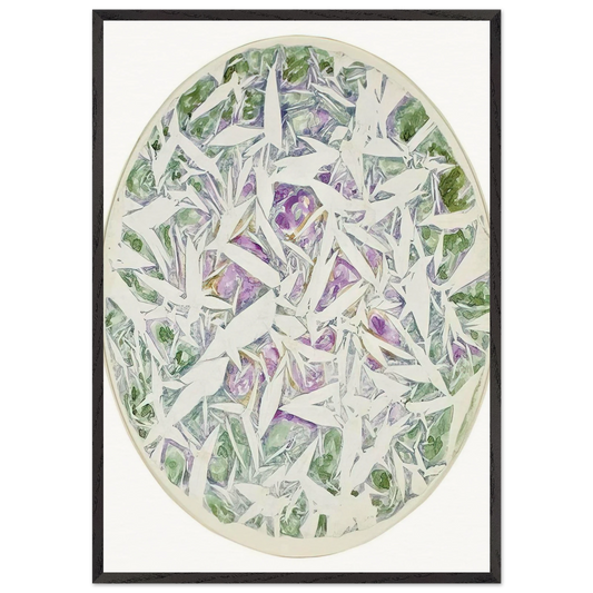 Untitled - Tachisme N2 - Simon Hantai 70x100 cm / 28x40 inches Framed Art Print – Black Wooden Frame