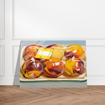 PEACHES 1971 - Janet Fish Acrylic Print - 70x100 cm / 28x40″ inches