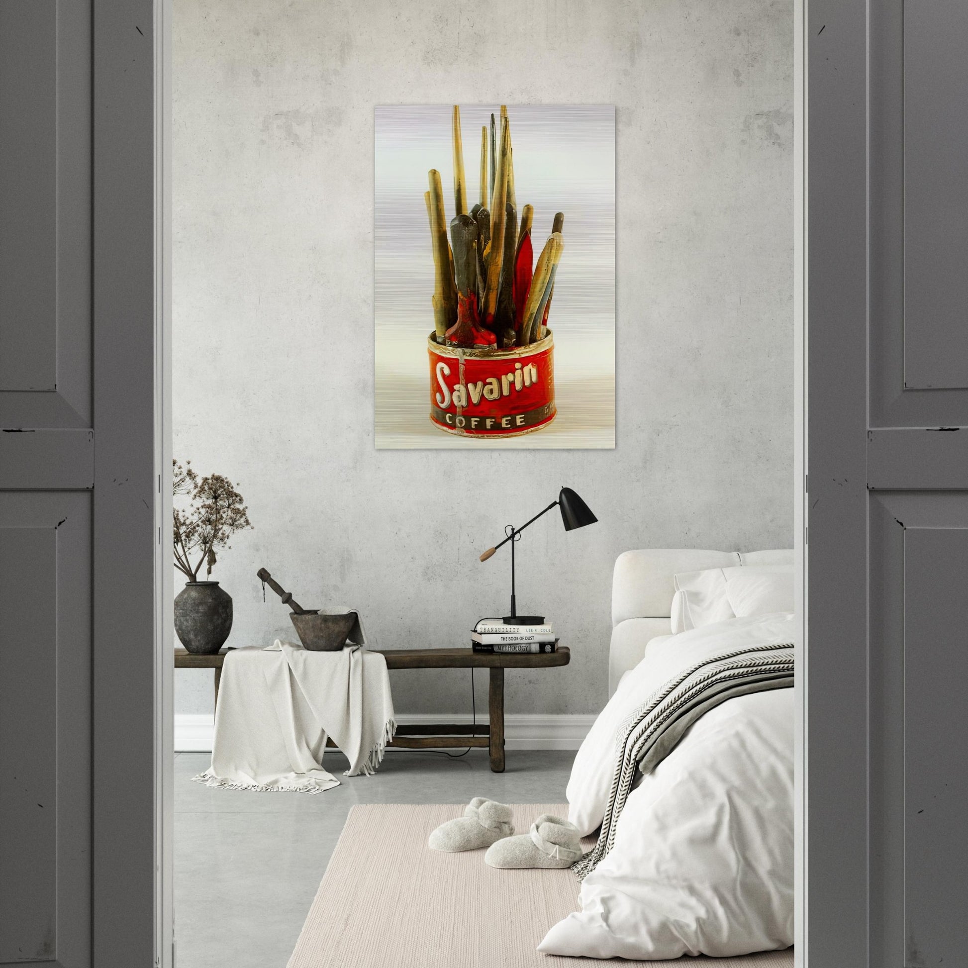 PAINTED BRONZE - Jasper Johns Brushed Aluminum Print - 70x100 cm / 28x40 inches | Jasper Johns Aluminum Print | Jasper Johns Prints