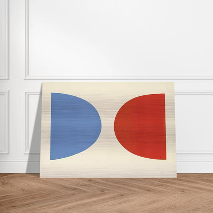 Blue and Orange - Ellsworth Kelly Brushed Aluminum Print - 70x100 cm / 28x40 inches | Ellsworth Kelly Aluminum Print | Ellsworth Kelly Prints