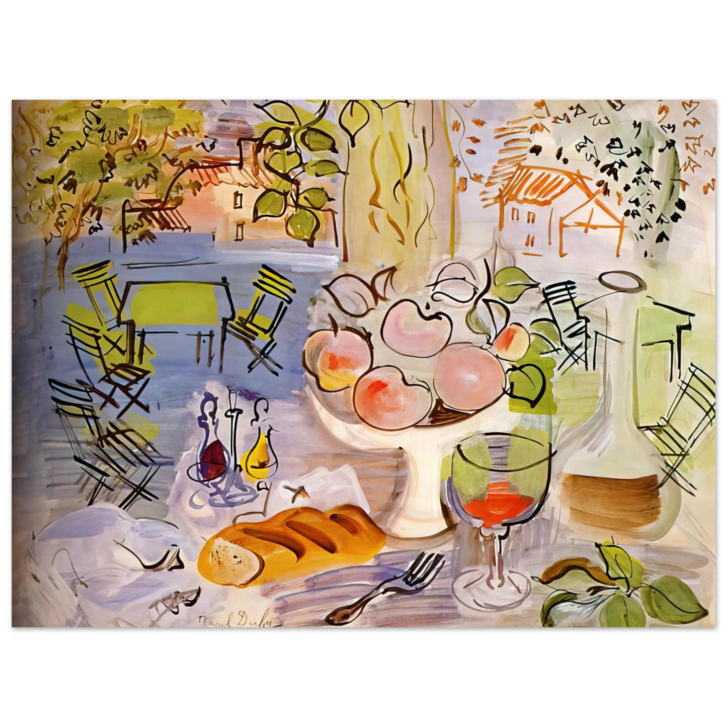 Raoul Dufy - STILL LIFE 1928  75x100 cm / 30x40inches Fine Art Poster