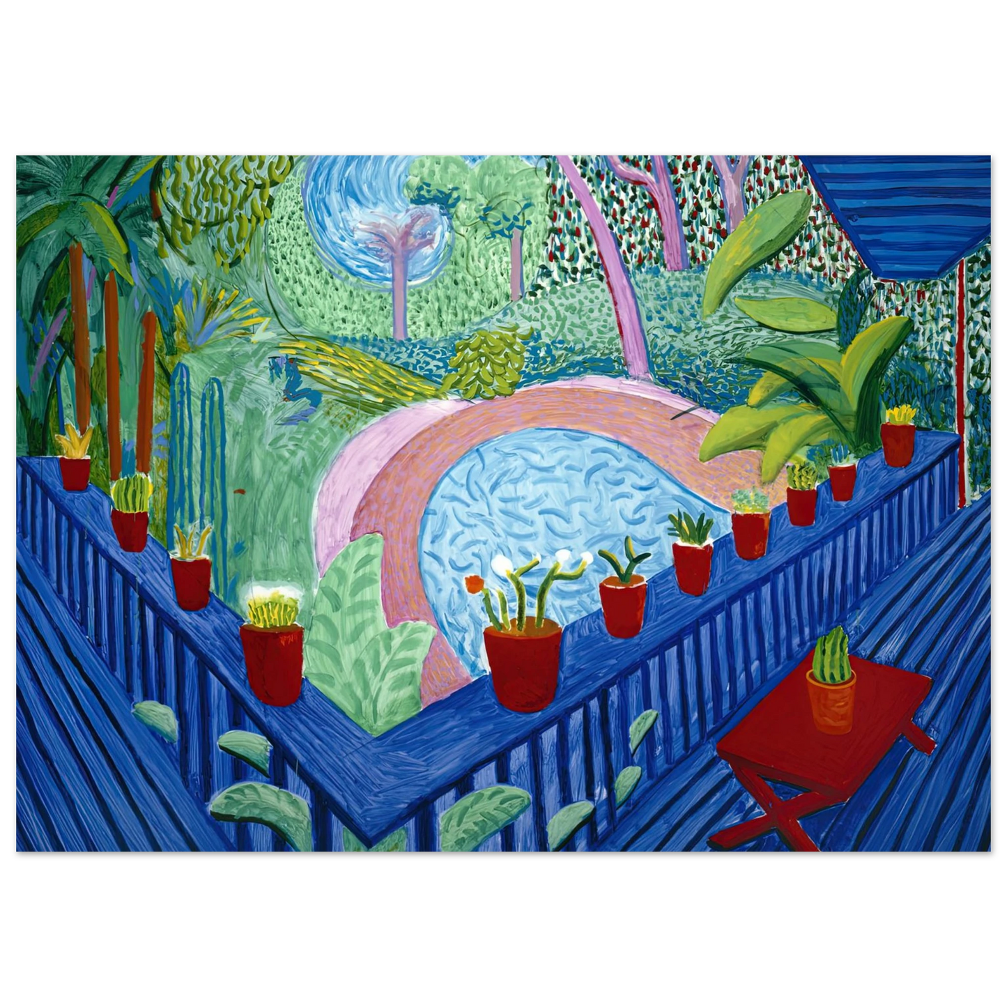 David Hockney - David Hockney Wall art - 15x20 cm / 6x8 inches - Fine Art Poster-canvas - -