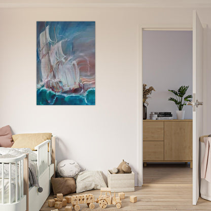 The Great Sail in the Storm - Konrad Zuse Brushed Aluminum Print - 70x100 cm / 28x40 inches | Konrad Zuse Aluminum Print | Konrad Zuse Prints