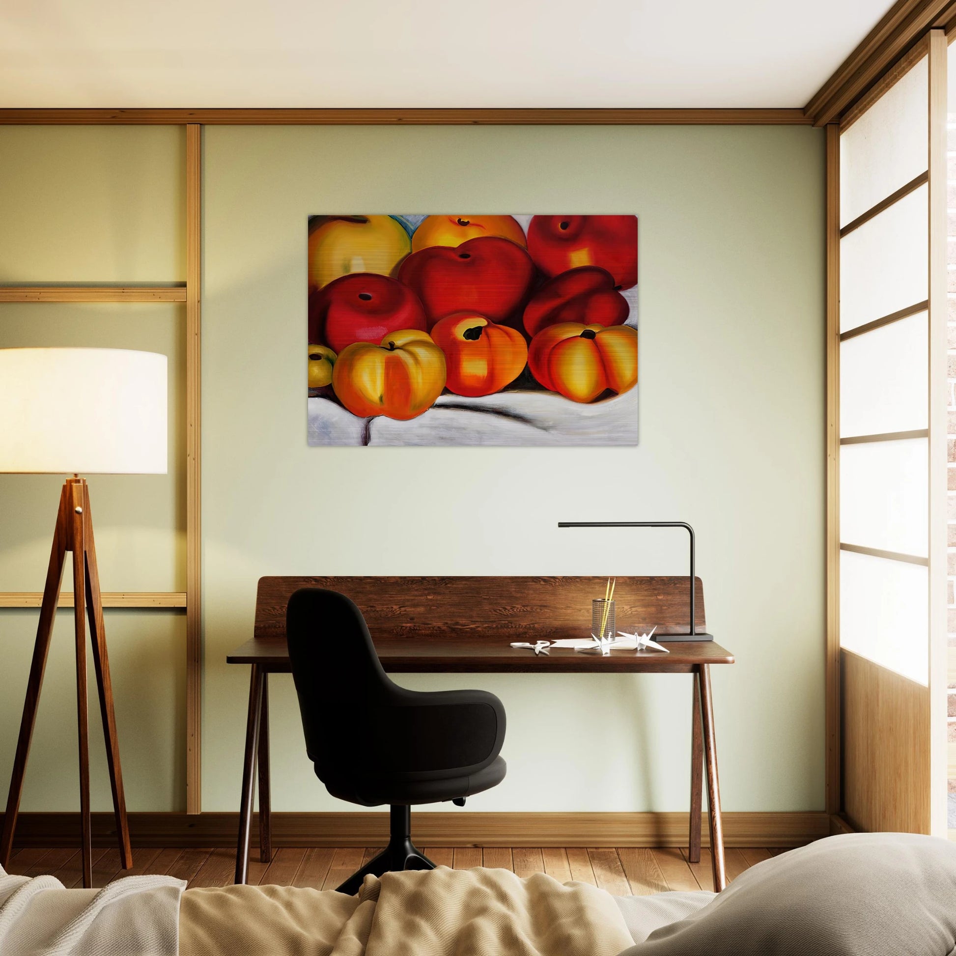 Apple Family II - Georgia O'Keeffe Brushed Aluminum Print - 70x100 cm / 28x40 inches | Georgia O'Keeffe Aluminum Print | Georgia O'Keeffe Prints