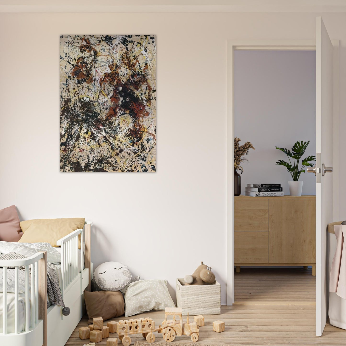 NUMBER 12 1949 - Jackson Pollock Brushed Aluminum Print - 70x100 cm / 28x40 inches | Jackson Pollock Aluminum Print | Jackson Pollock Prints