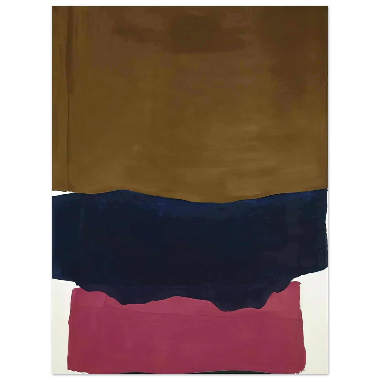 Helen Frankenthaler - Indian Summer - 1967 Wall art - 60x80 cm / 24x32 Inches - Premium Wooden Framed Poster With Fine Art Paper - Black frame