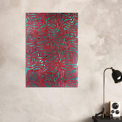 Irregular Grid - Sol LeWitt Brushed Aluminum Print - 70x100 cm / 28x40 inches | Sol LeWitt Aluminum Print | Sol LeWitt Prints