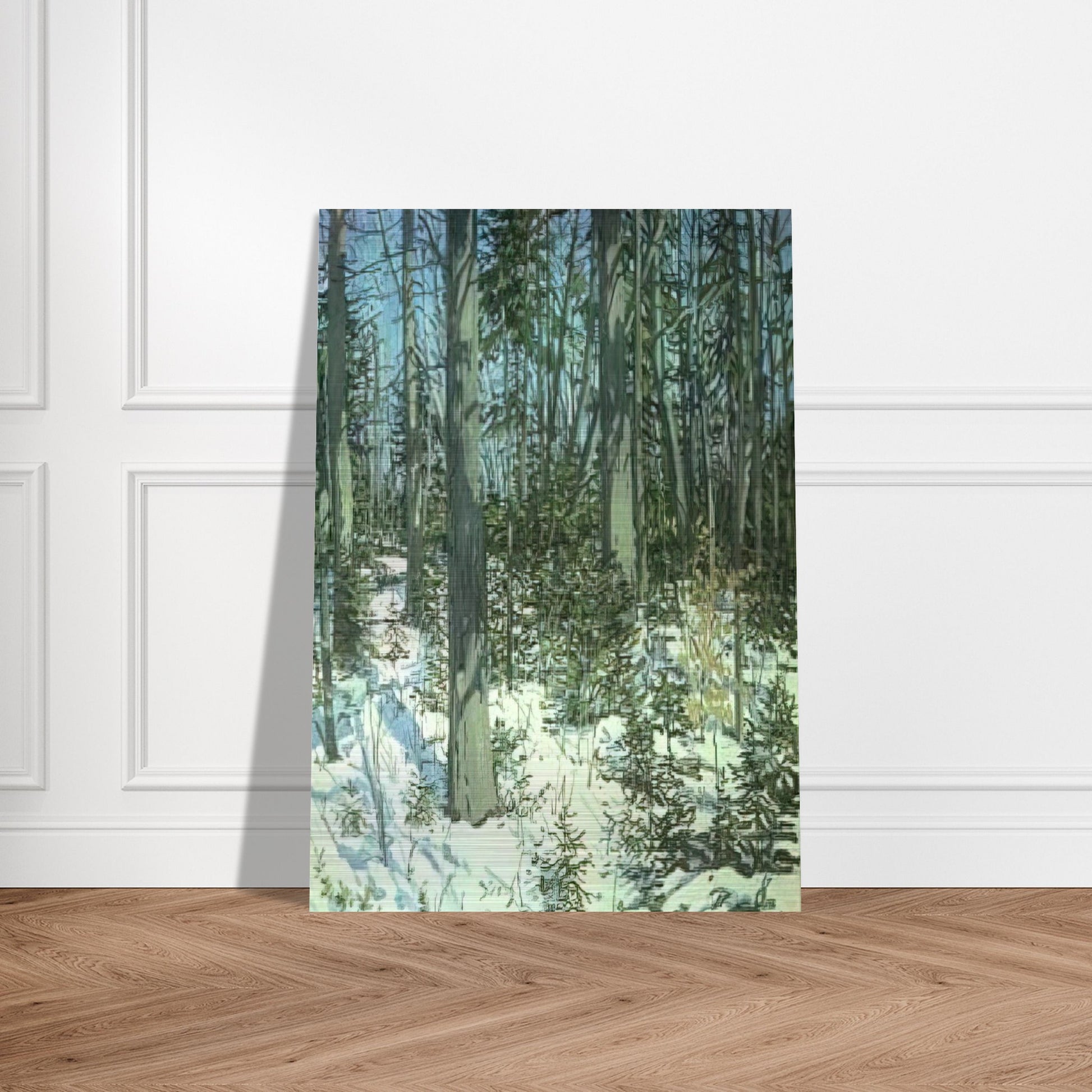 Study for Little Spruce - 1985 - Neil Welliver Brushed Aluminum Print - 70x100 cm / 28x40 inches | Neil Welliver Aluminum Print | Neil Welliver Prints