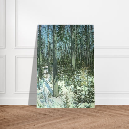 Study for Little Spruce - 1985 - Neil Welliver Brushed Aluminum Print - 70x100 cm / 28x40 inches | Neil Welliver Aluminum Print | Neil Welliver Prints