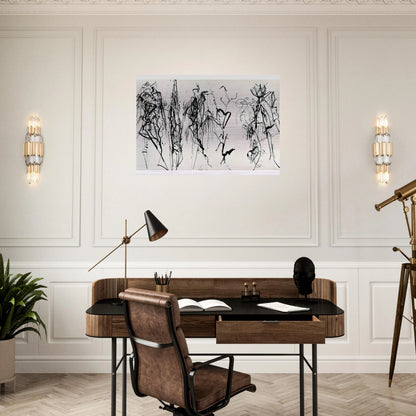 Summer Scroll #8 Five Kinds of Hydra Trees - 1986 - Brice Marden Brushed Aluminum Print - 70x100 cm / 28x40 inches | Brice Marden Aluminum Print | Brice Marden Prints