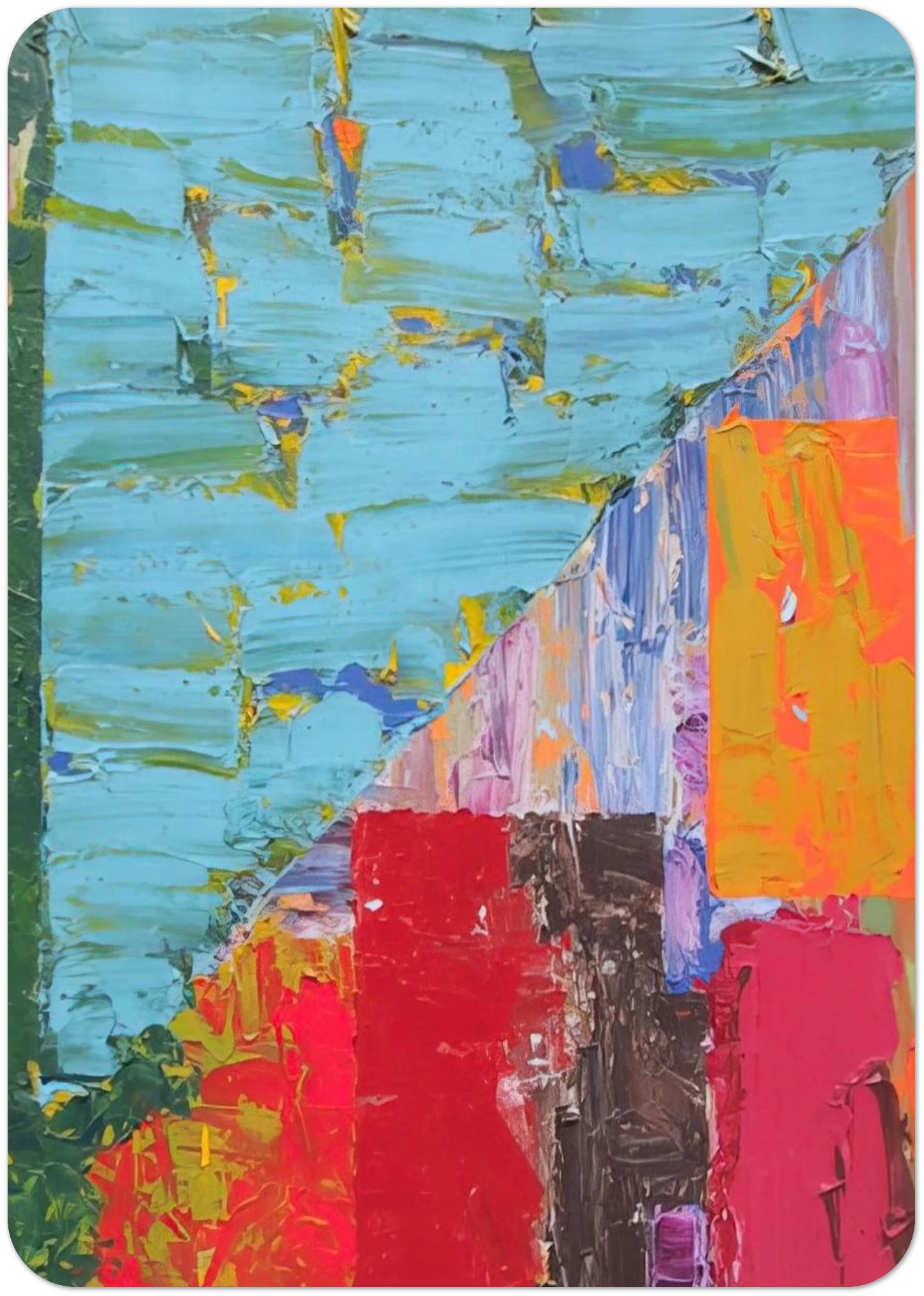 25.4.78 - 1978 By John Hoyland Pack of 10 Post Cards | John Hoyland Post Cards | A6 (10.5 x 14.8 cm) - 4.1 x 5.8 inches