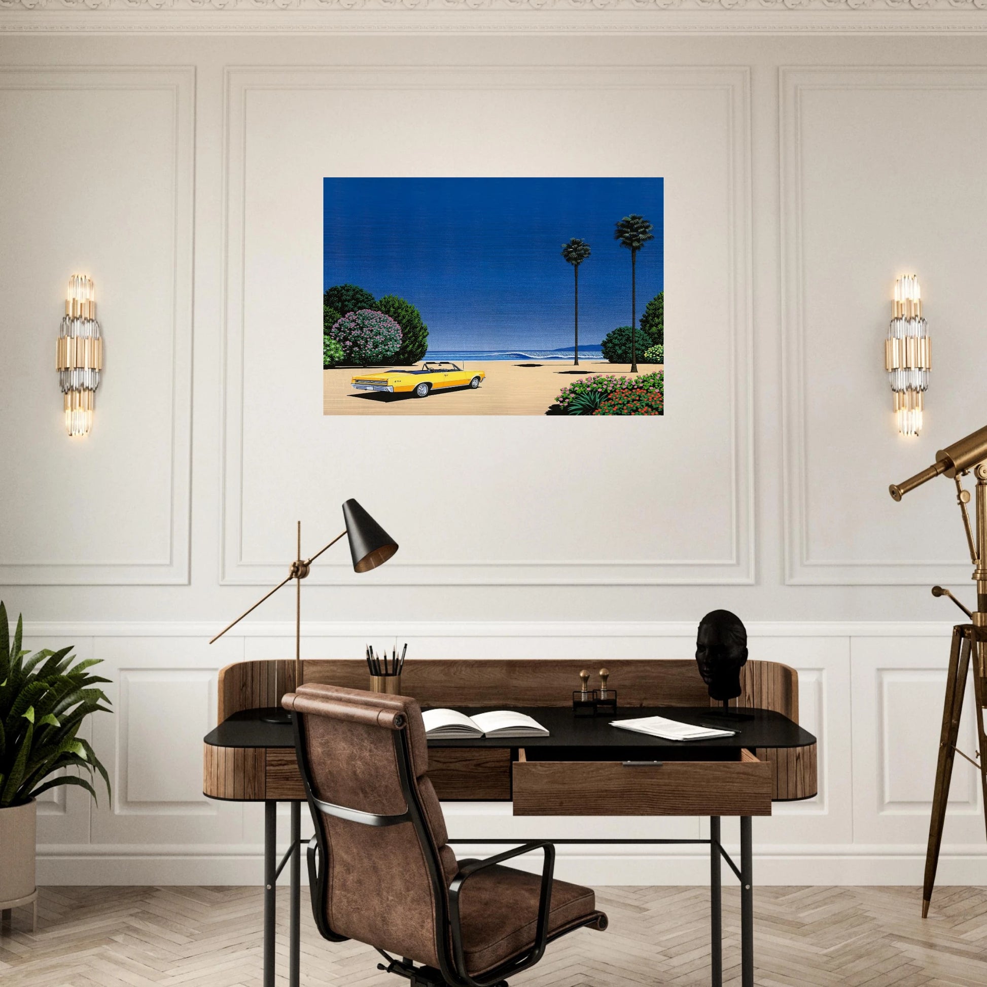 Sweet Breeze Alt Coastline at Lover’s Point - Hiroshi Nagai Brushed Aluminum Print - 70x100 cm / 28x40 inches | Hiroshi Nagai Aluminum Print | Hiroshi Nagai Prints