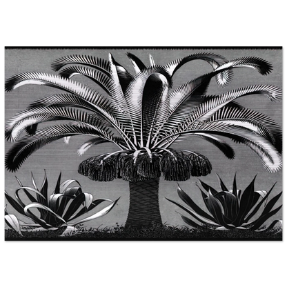 PALM - MC Escher Brushed Aluminum Print - 70x100 cm / 28x40 inches | MC Escher Aluminum Print | MC Escher Prints