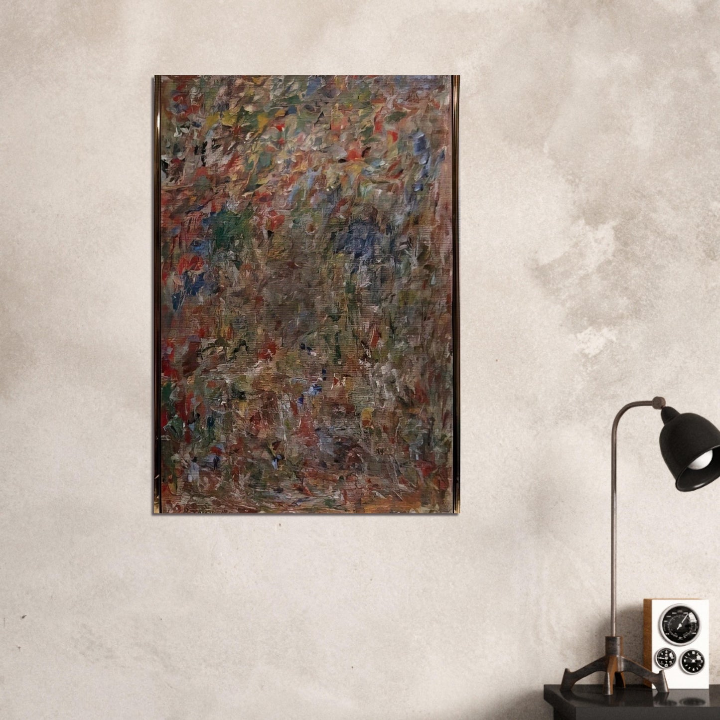 ABSTRACTION 1963 - Milton Resnick Brushed Aluminum Print - 70x100 cm / 28x40 inches | Milton Resnick Aluminum Print | Milton Resnick Prints