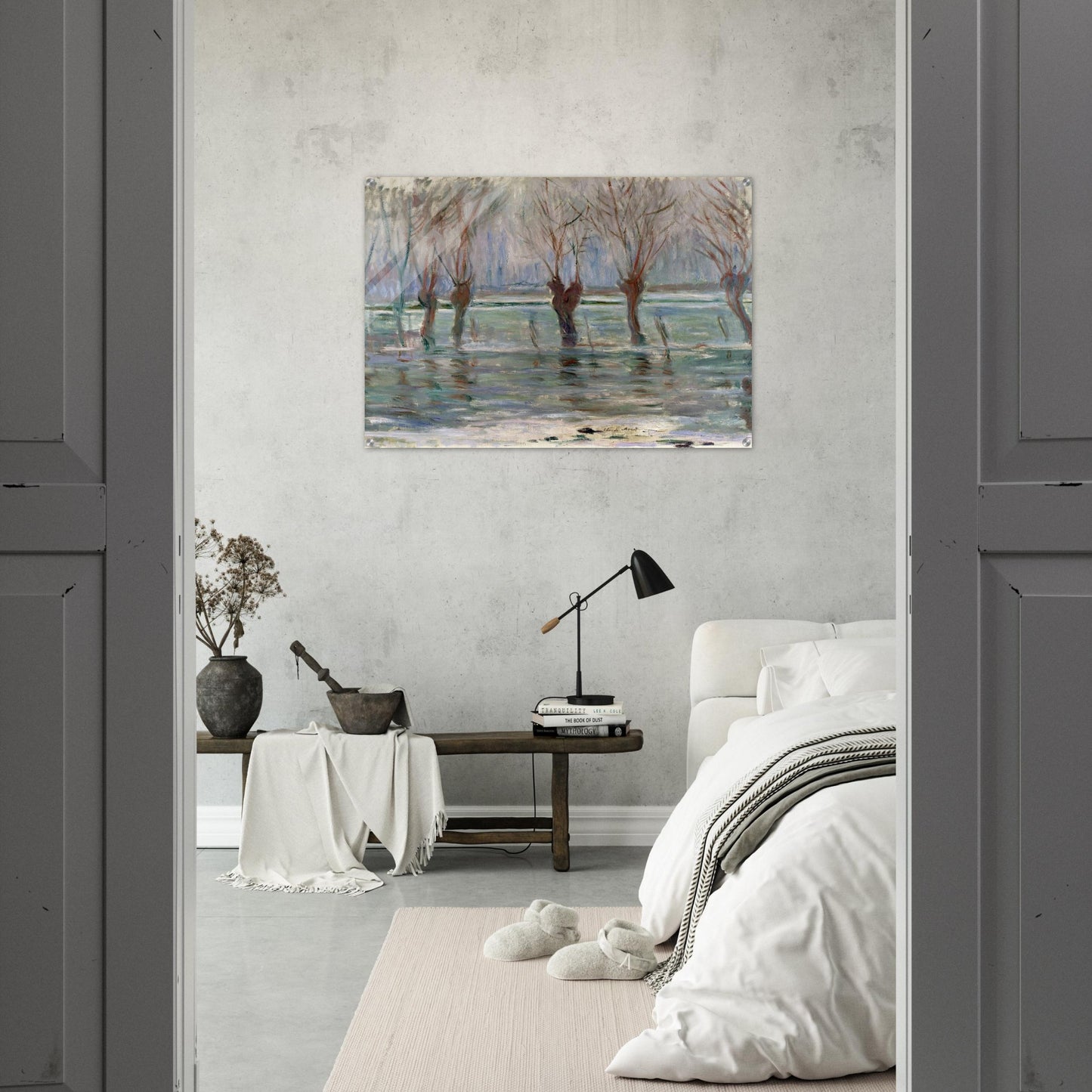 Flood Waters - claude monet Acrylic Print - 70x100 cm / 28x40″ inches