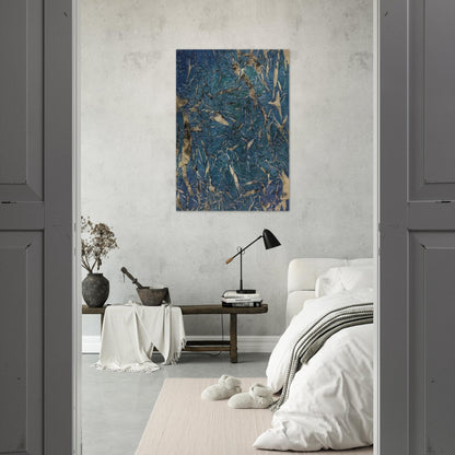 ³M.C.2² Mariale - 1962 - Simon Hantai Brushed Aluminum Print - 70x100 cm / 28x40 inches | Simon Hantai Aluminum Print | Simon Hantai Prints