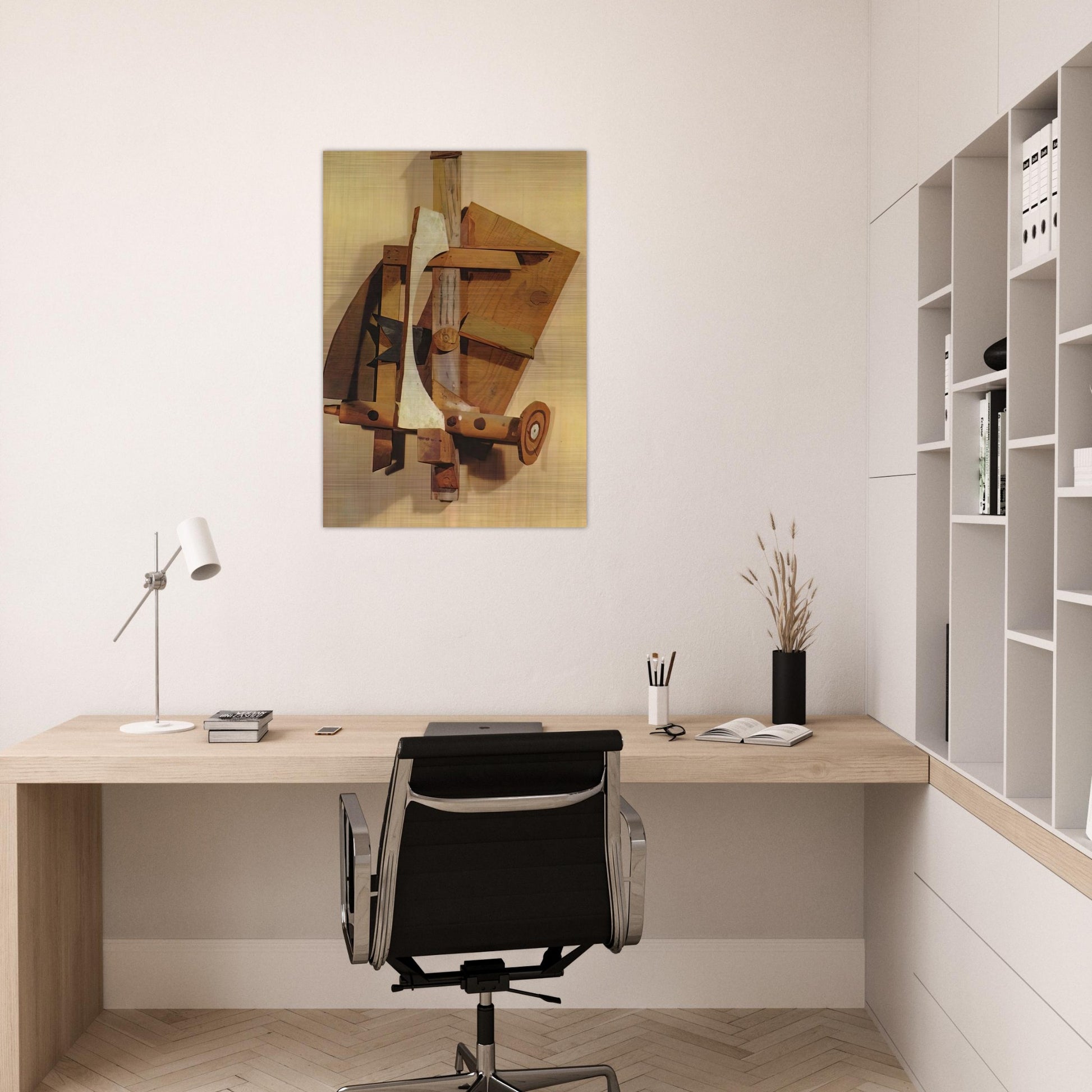 Mandolin - Pablo Picasso Brushed Aluminum Print - 70x100 cm / 28x40 inches | Pablo Picasso Aluminum Print | Pablo Picasso Prints