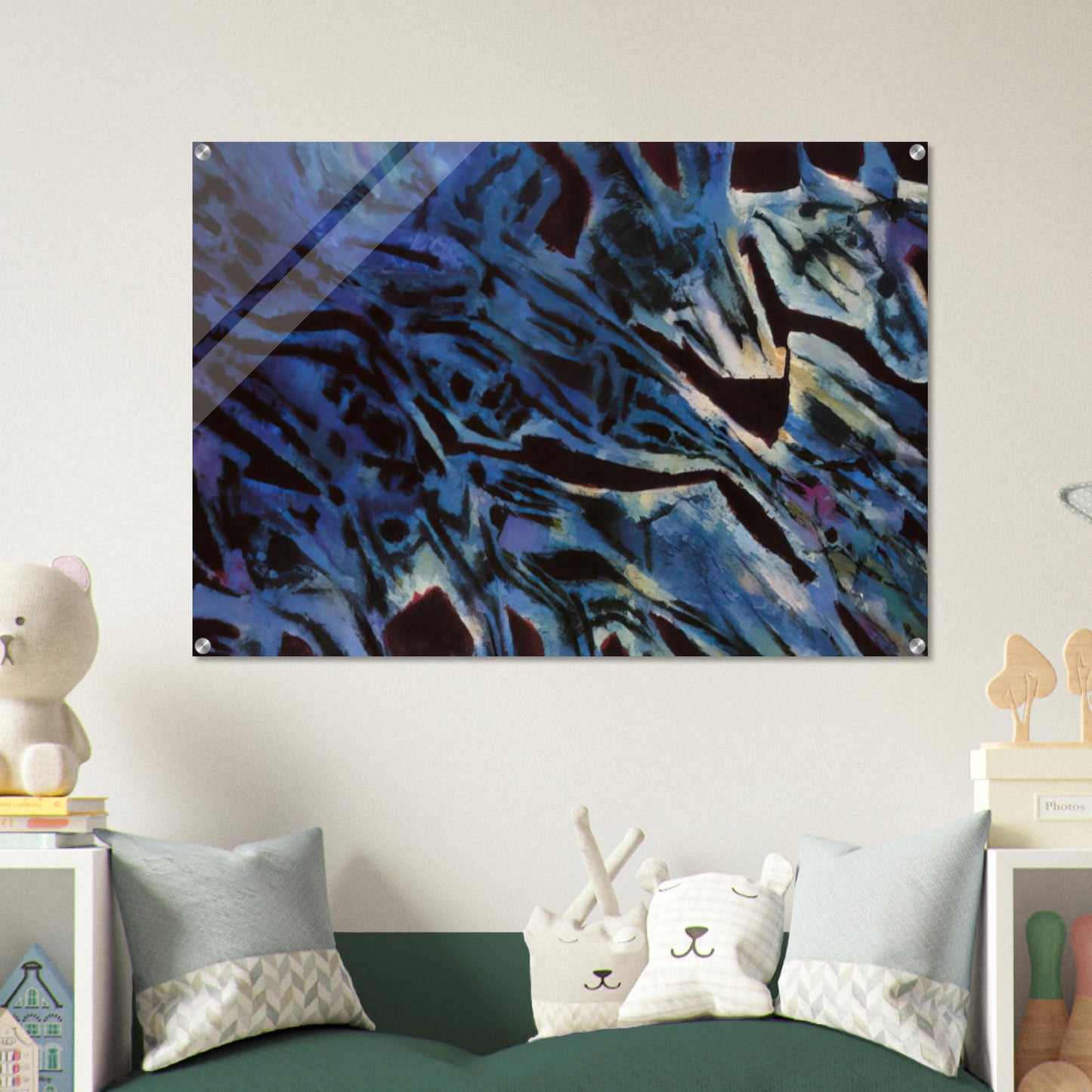 Fishes’ Sanctuary - 1969 - Alfred Manessier Acrylic Print - 70x100 cm / 28x40″ inches | Alfred Manessier Wall Art | Alfred Manessier Prints