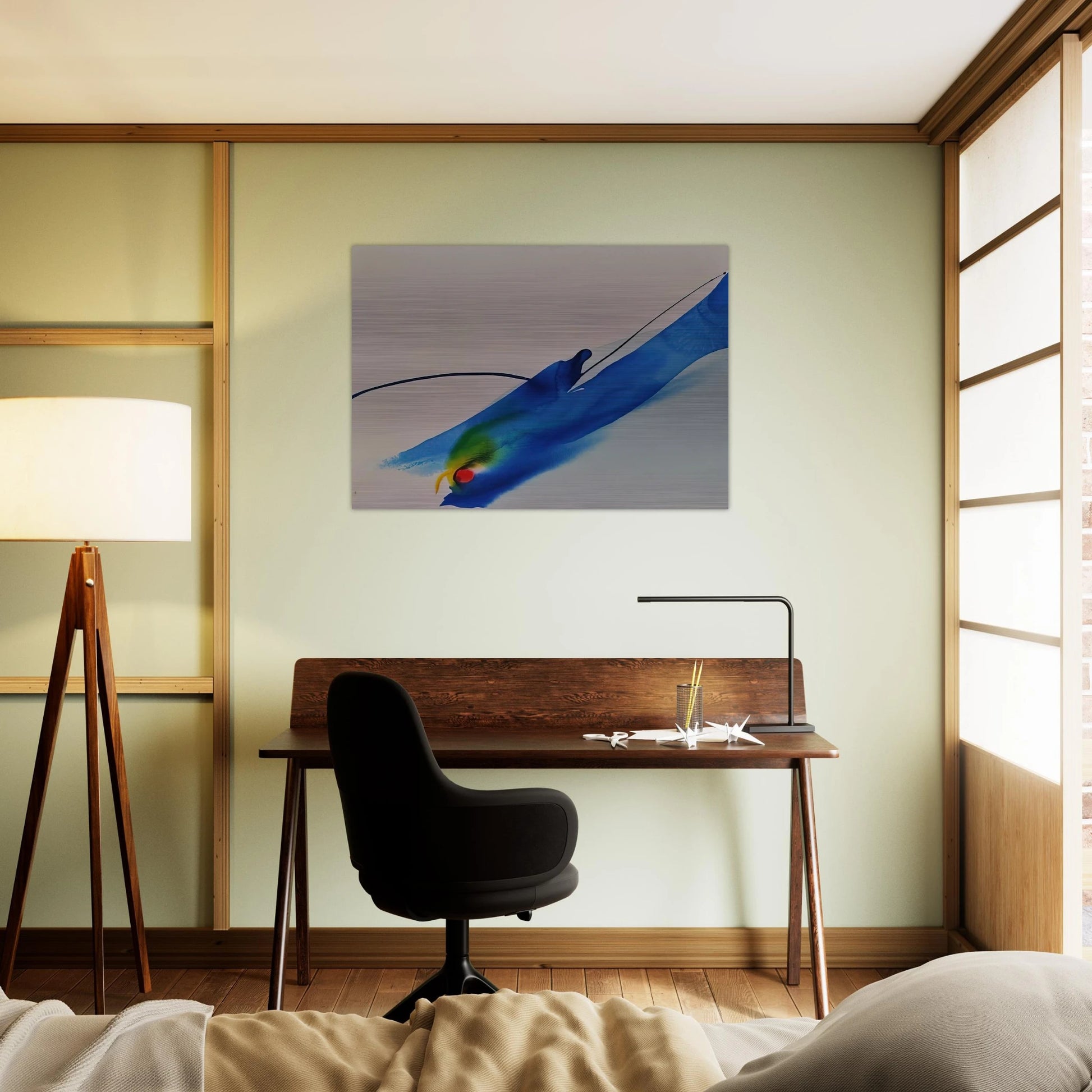 Phenomena Calling - 1969 - Paul Jenkins Brushed Aluminum Print - 70x100 cm / 28x40 inches | Paul Jenkins Aluminum Print | Paul Jenkins Prints