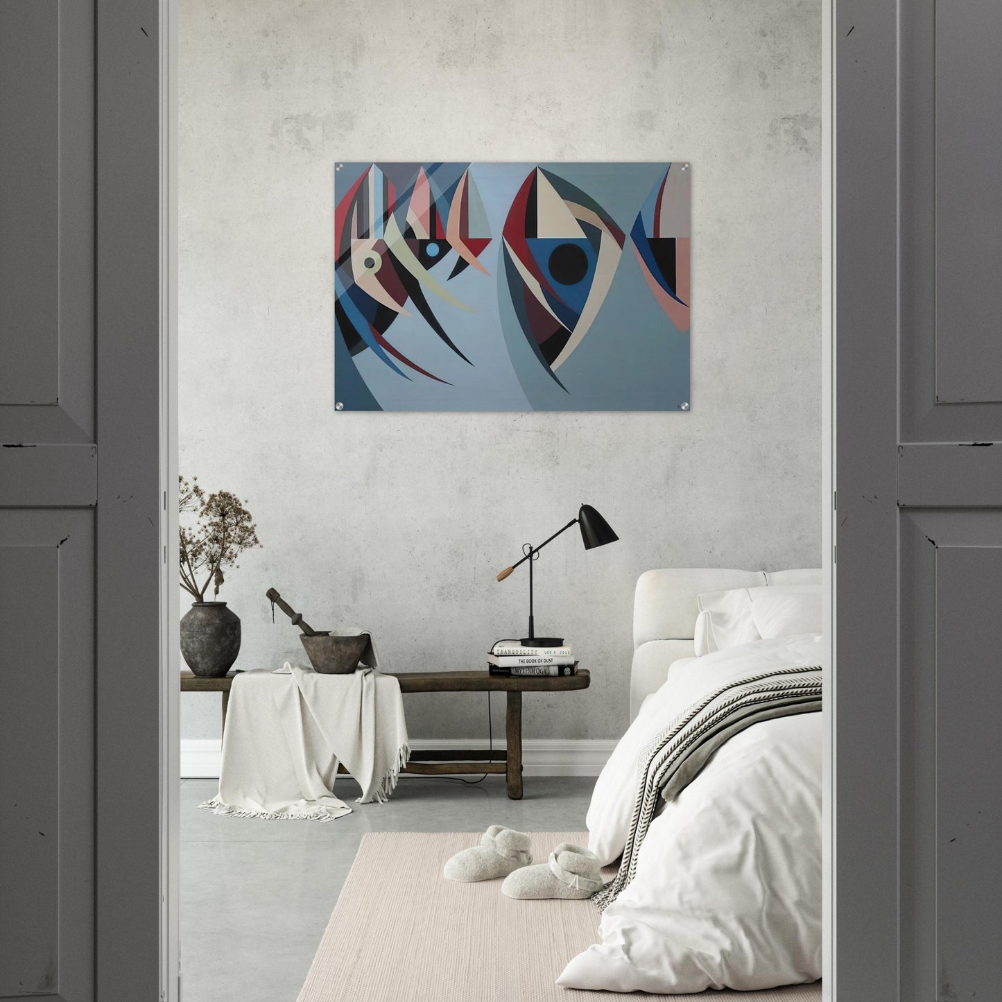 Untitled - 1956 - Karl Benjamin Acrylic Print - 70x100 cm / 28x40″ inches