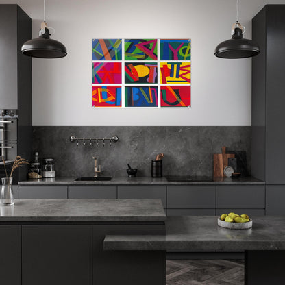 Untitled - Lettrism - Joao Vieira Acrylic Print - 70x100 cm / 28x40″ inches