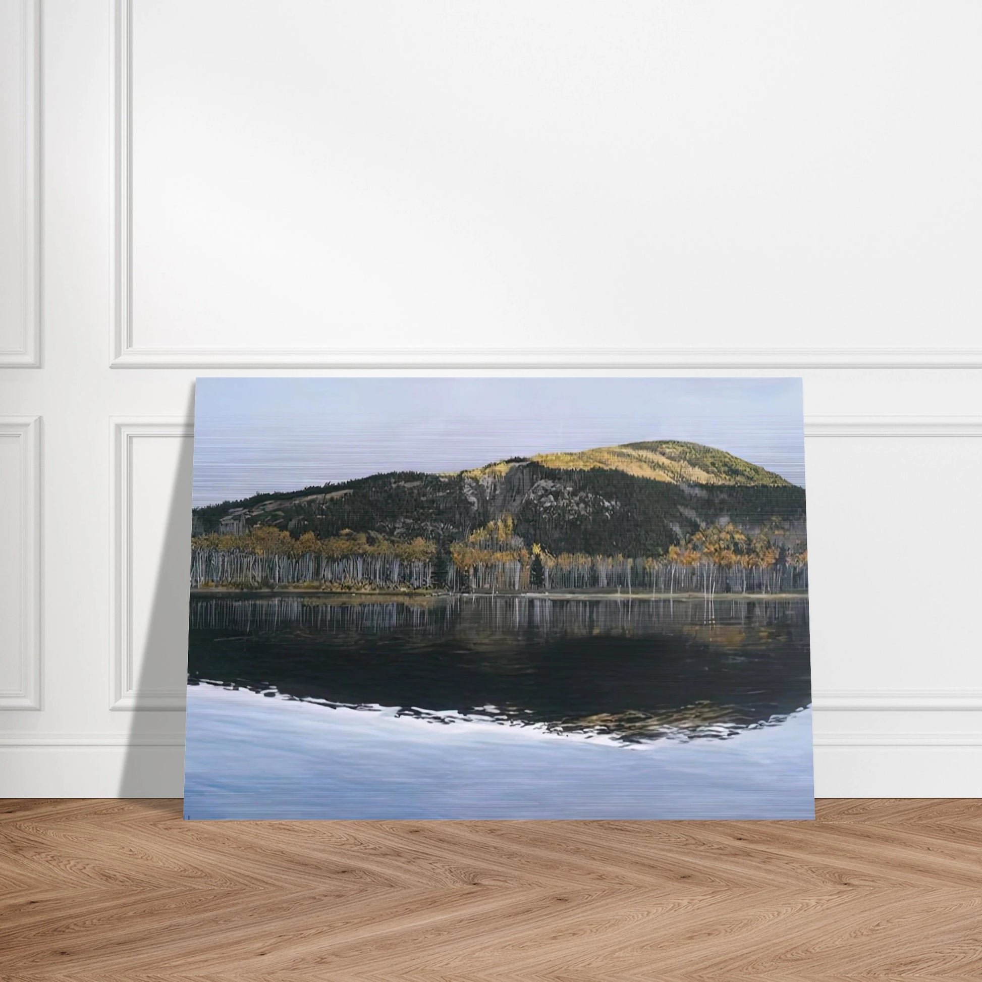 BEAVER DAM POND ACADIA NATIONAL PARK 2009 - Richard Estes Brushed Aluminum Print - 70x100 cm / 28x40 inches | Richard Estes Aluminum Print | Richard Estes Prints