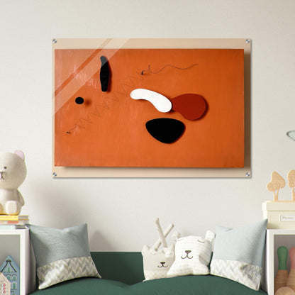 THE ORANGE PANEL 1936 - Alexander Calder Acrylic Print - 70x100 cm / 28x40″ inches | Alexander Calder Wall Art | Alexander Calder Prints