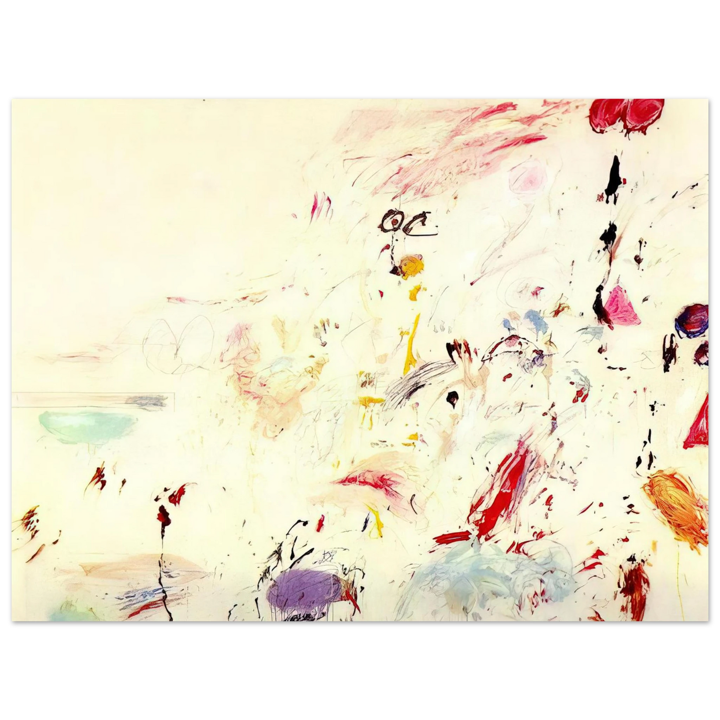 Cy Twombly - Bay of Naples  75x100 cm / 30x40inches Fine Art Poster