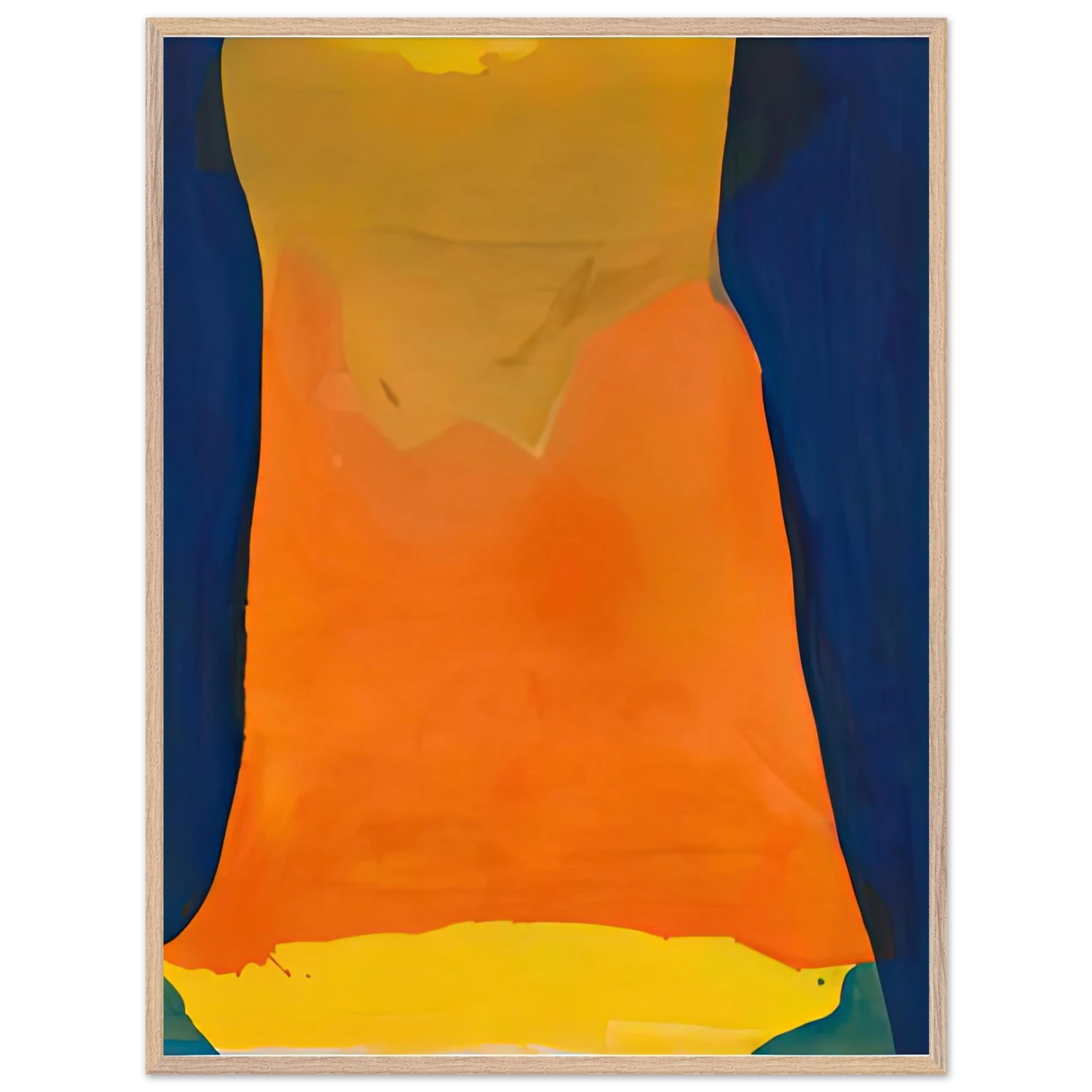 Helen Frankenthaler - Orange Mood, 1963-64- Wall Art - 28x40 inches / 70x70 cm - Canvas (Imperial)-canvas - -