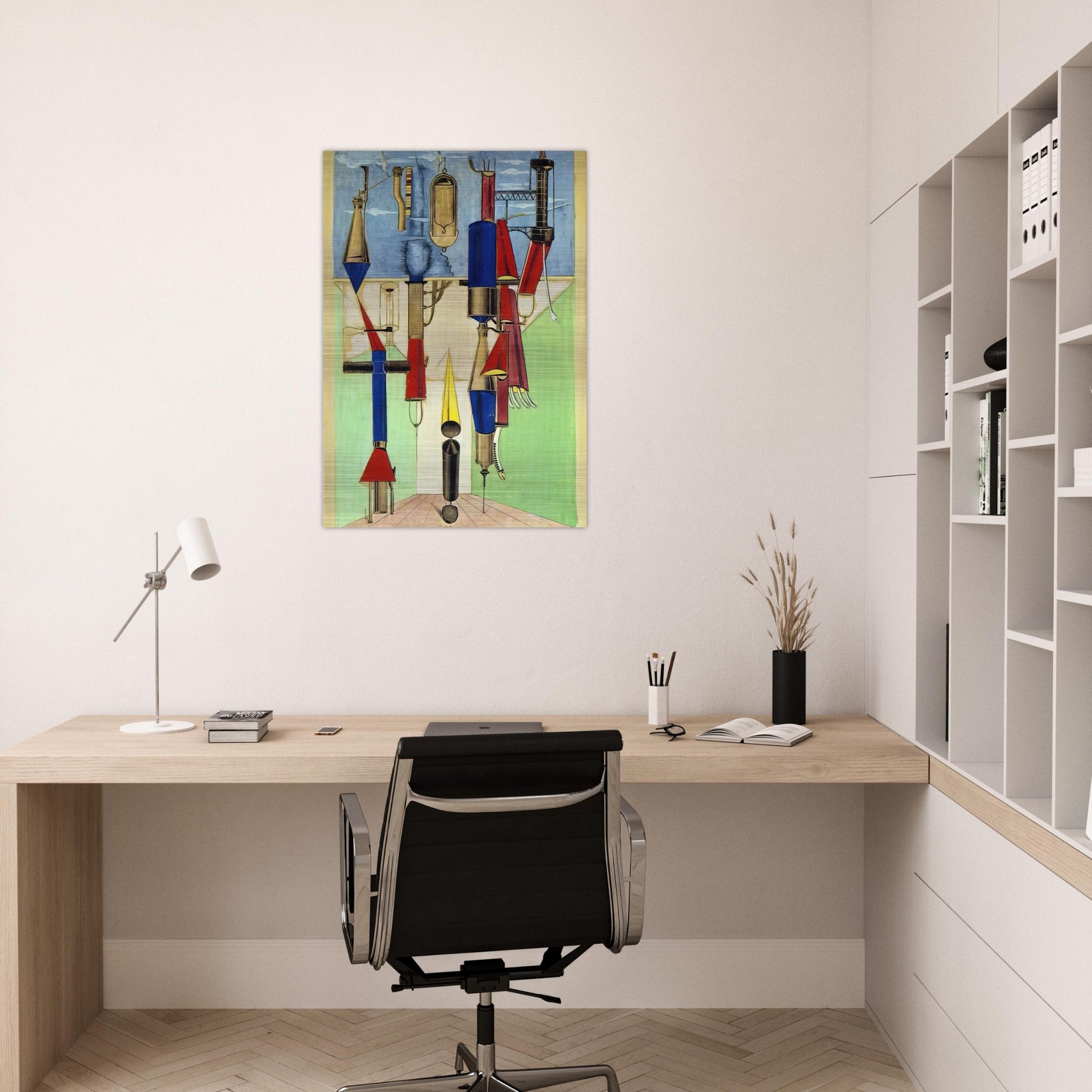 Hydrometric Demonstration - Max Ernst Brushed Aluminum Print - 70x100 cm / 28x40 inches | Max Ernst Aluminum Print | Max Ernst Prints
