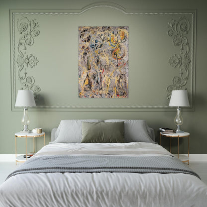 GALAXY 1947 - Jackson Pollock Brushed Aluminum Print - 70x100 cm / 28x40 inches | Jackson Pollock Aluminum Print | Jackson Pollock Prints