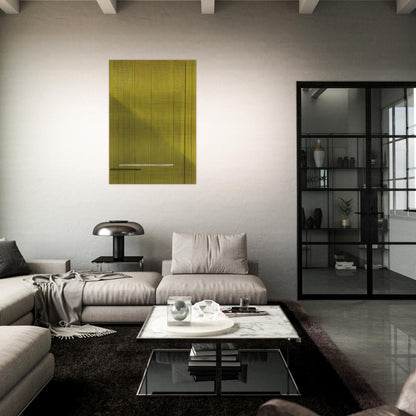Grigio  Giallo Gray and Yellow - 1966 - Bice Lazzari Brushed Aluminum Print - 70x100 cm / 28x40 inches | Bice Lazzari Aluminum Print | Bice Lazzari Prints