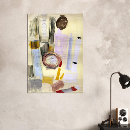 Untitled  Beauty Products  - Andy Warhol Brushed Aluminum Print - 70x100 cm / 28x40 inches | Andy Warhol Aluminum Print | Andy Warhol Prints