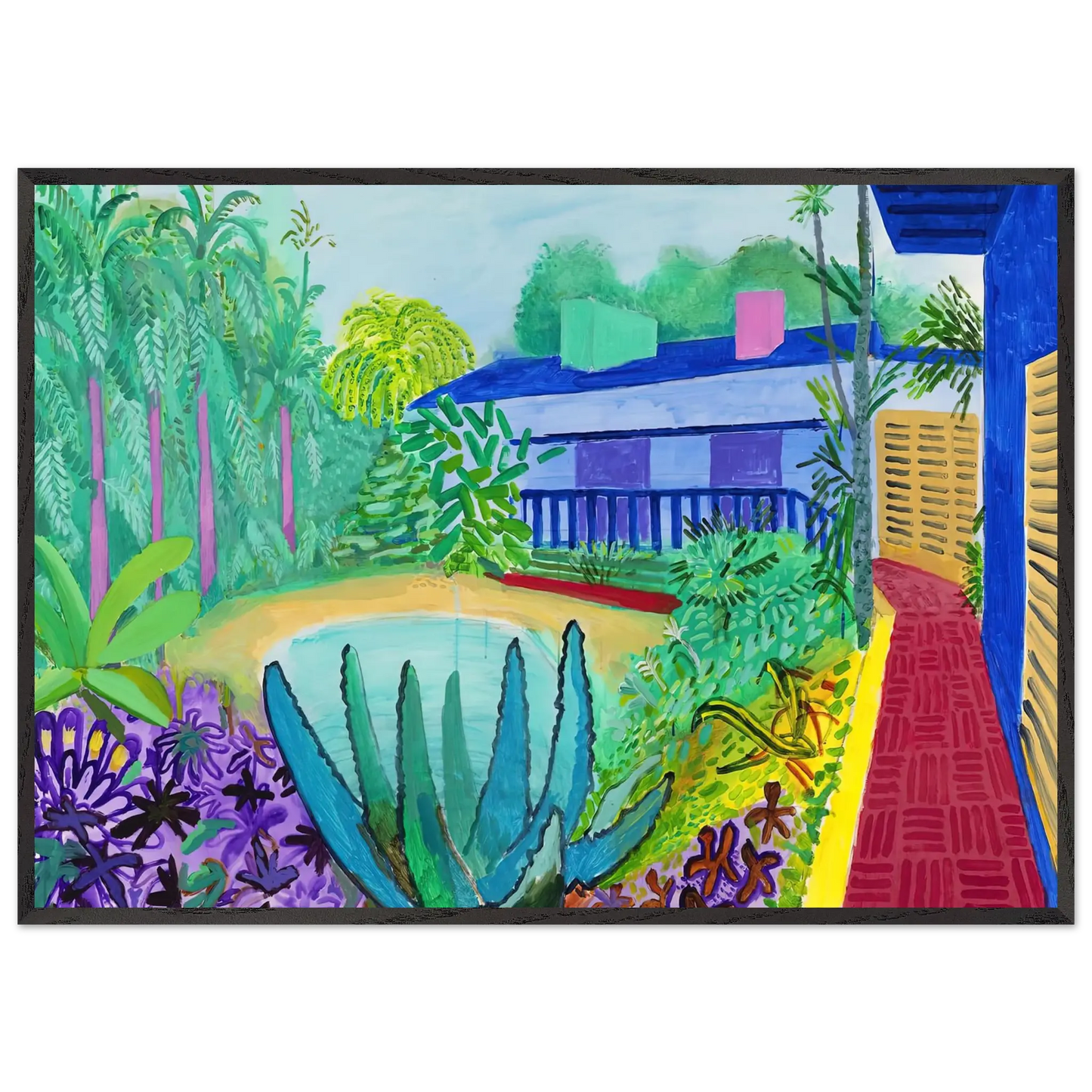 David Hockney - David Hockney Wall art - 15x20 cm / 6x8 Inches - Fine Art Poster - -