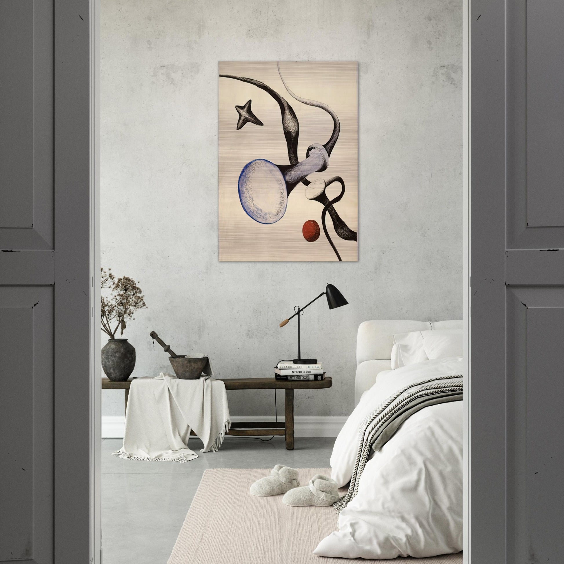 UNTITLED 1932 - Alexander Calder Brushed Aluminum Print - 70x100 cm / 28x40 inches | Alexander Calder Aluminum Print | Alexander Calder Prints