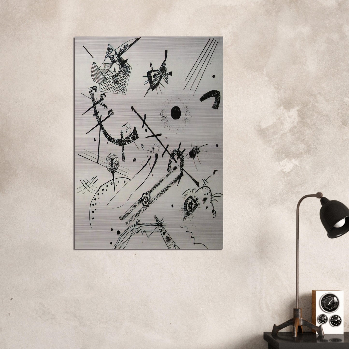SMALL WORLDS XI 1922 - Wassily Kandinsky Brushed Aluminum Print - 70x100 cm / 28x40 inches | Wassily Kandinsky Aluminum Print | Wassily Kandinsky Prints