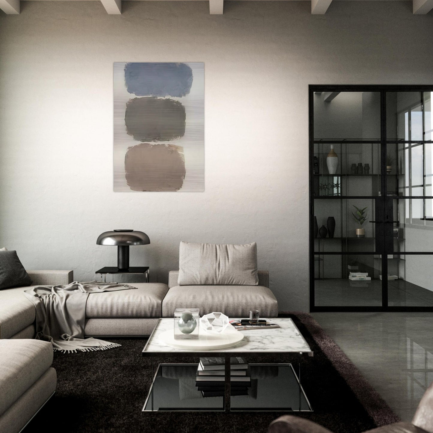 Untitled - 1962 - Ray Parker Brushed Aluminum Print - 70x100 cm / 28x40 inches | Ray Parker Aluminum Print | Ray Parker Prints