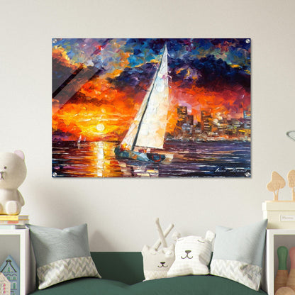 Leonid Afremov - Leonid Afremov Acrylic Print - 70x100 cm / 28x40″ inches