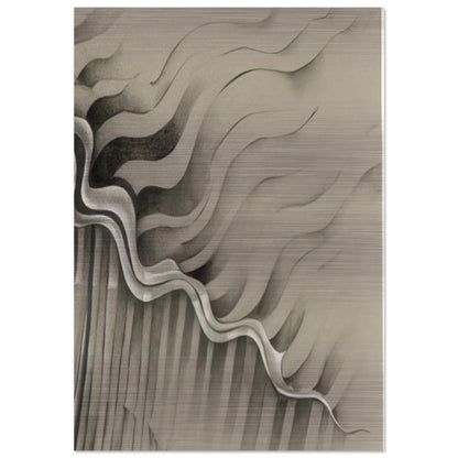 UNTITLED 1985 - Lee Bontecou Brushed Aluminum Print - 70x100 cm / 28x40 inches | Lee Bontecou Aluminum Print | Lee Bontecou Prints