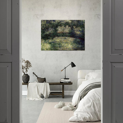The Japanese Bridge 10 - claude monet Brushed Aluminum Print - 70x100 cm / 28x40 inches | claude monet Aluminum Print | claude monet Prints