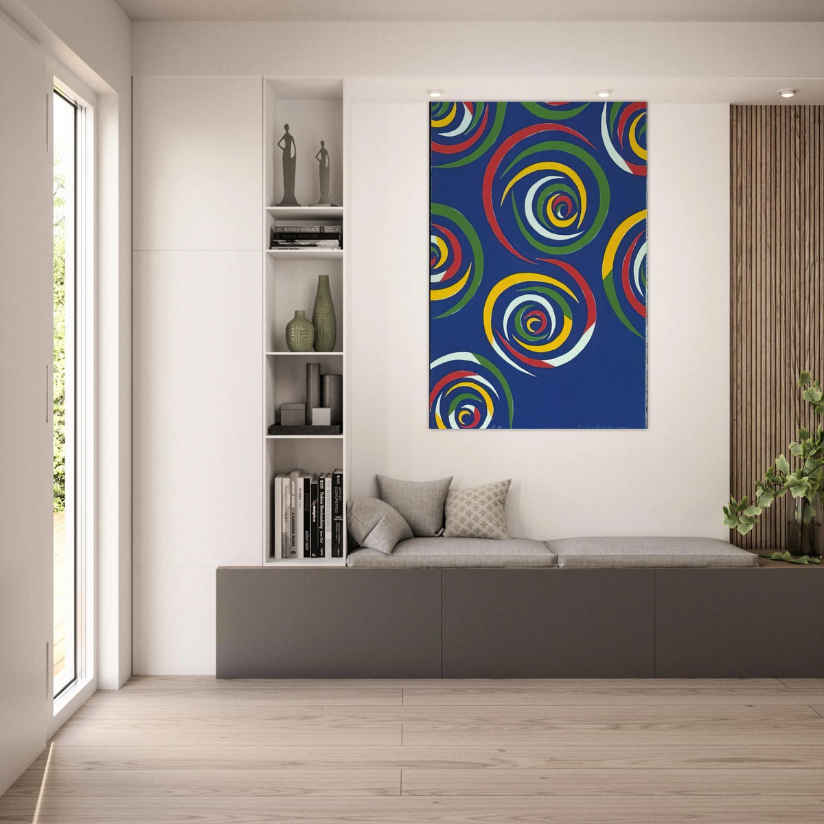 Cercles de Nuit - 1992 - Piero Dorazio Art Prints - 100x150 cm / 40x60″ inches | Piero Dorazio Poster | Piero Dorazio Prints
