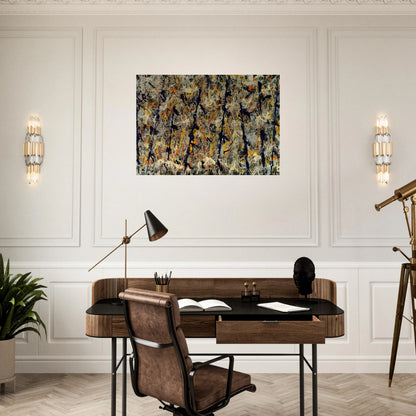 BLUE POLES NUMBER 11 1952 1 - Jackson Pollock Brushed Aluminum Print - 70x100 cm / 28x40 inches | Jackson Pollock Aluminum Print | Jackson Pollock Prints