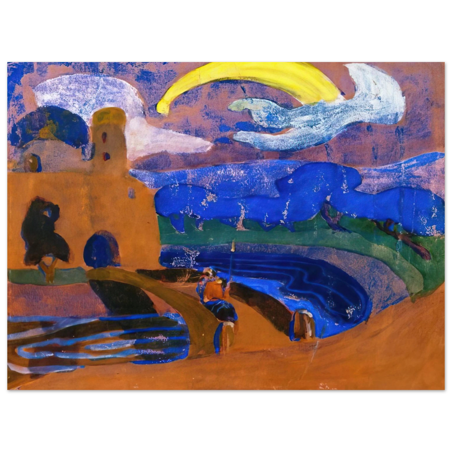 Wassily Kandinsky - COMET 1900  75x100 cm / 30x40inches Fine Art Poster