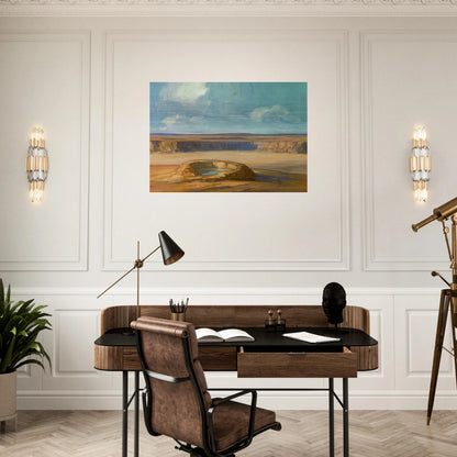 The Waterhole - Tonalism - Xavier Martinez Brushed Aluminum Print - 70x100 cm / 28x40 inches | Xavier Martinez Aluminum Print | Xavier Martinez Prints