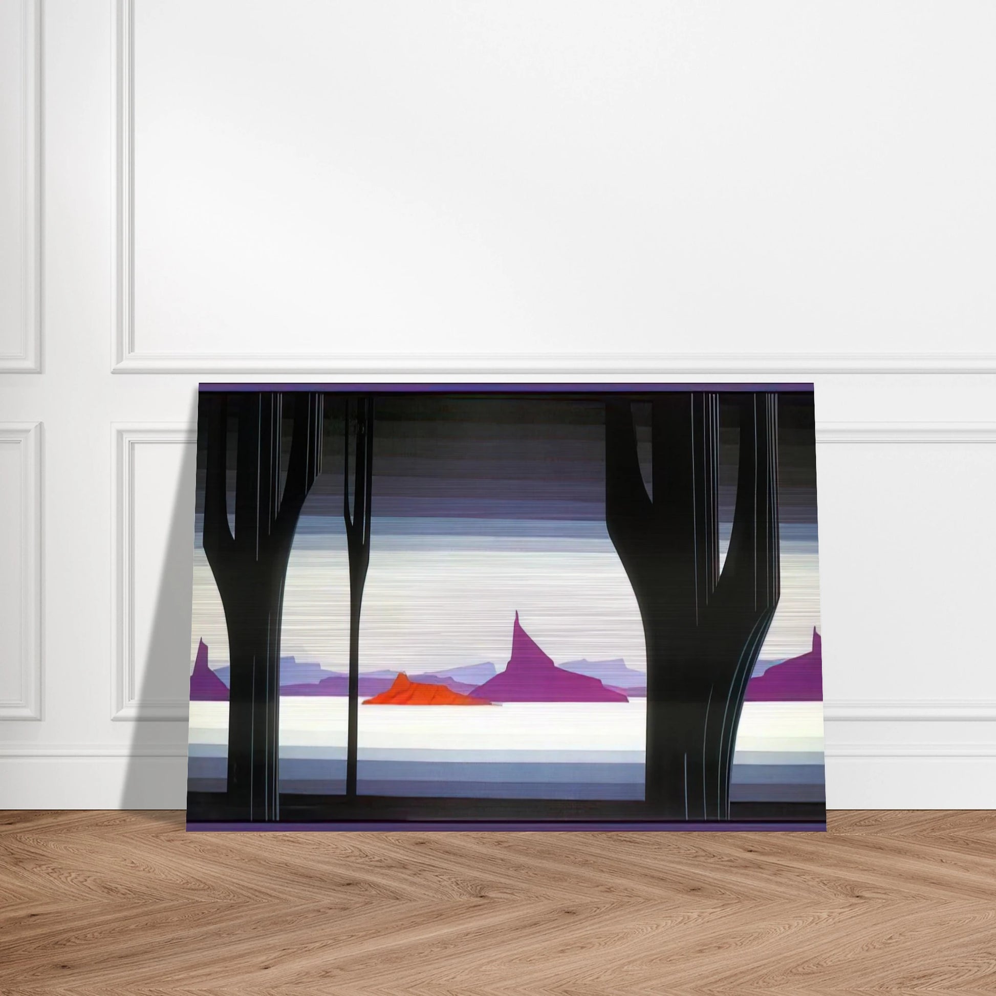 Saguaro - Eyvind Earle Brushed Aluminum Print - 70x100 cm / 28x40 inches | Eyvind Earle Aluminum Print | Eyvind Earle Prints