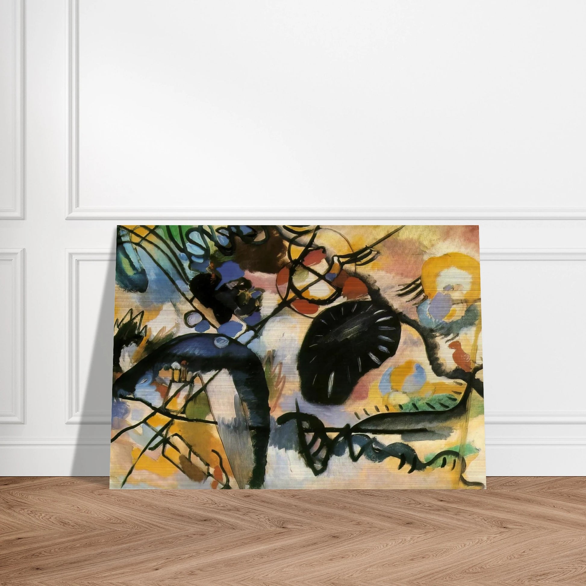 BLACK SPOT 1912 - Wassily Kandinsky Brushed Aluminum Print - 70x100 cm / 28x40 inches | Wassily Kandinsky Aluminum Print | Wassily Kandinsky Prints