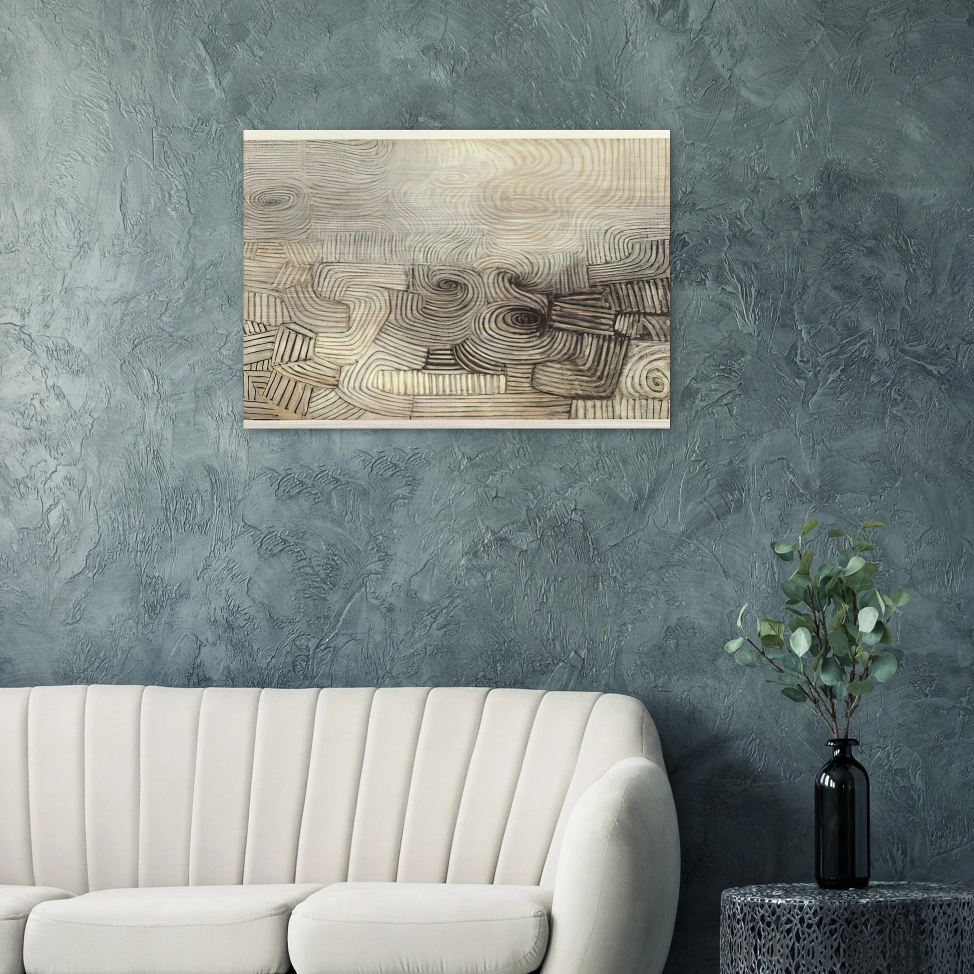 THE SNOWSTORM 1950 - Victor Pasmore Brushed Aluminum Print - 70x100 cm / 28x40 inches | Victor Pasmore Aluminum Print | Victor Pasmore Prints