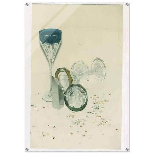 Committee 2000 Champagne Glasses - Andy Warhol Acrylic Print - 70x100 cm / 28x40″ inches